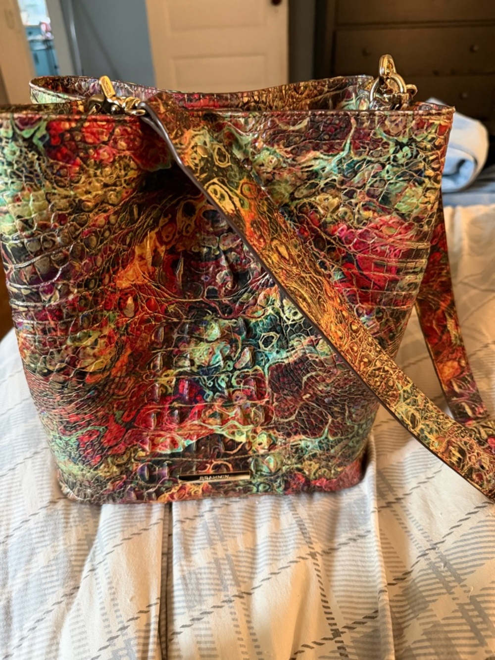 Brahmin bucket purse